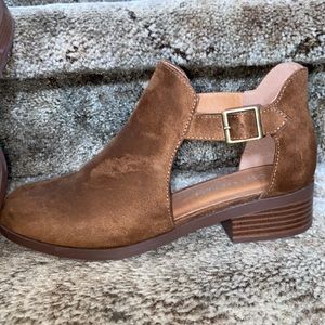 Womens cutout booties.  Excellent condition!